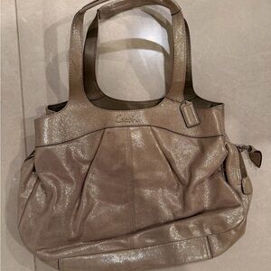 Coach Shimmering Brown Shoulder Bag